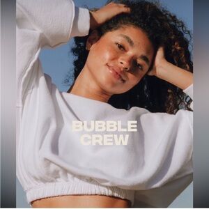 Daily Drills Cream Bubble Crew Sweatshirt